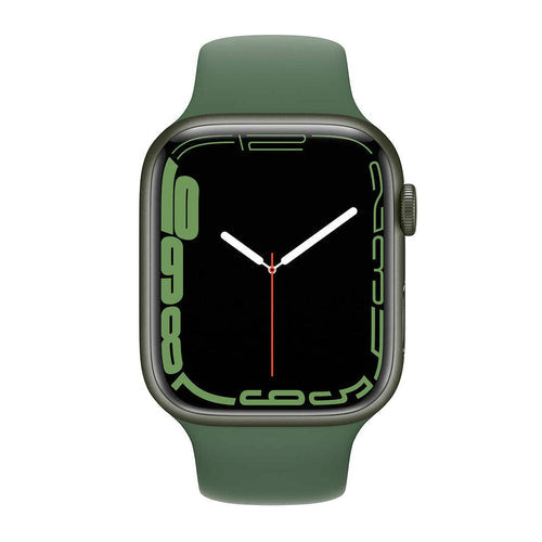 Apple Watch Series 7 (GPS + CELLULAR) 45mm Green Aluminum Case with Green  Sport Band (MJK93)