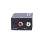 Analog RCA to Optical Digital Coaxial Toslink Audio Converter Adapter Composite to Optical