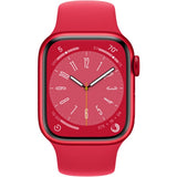 New - Apple Watch Series 8 41mm (GPS+CELLULAR) Red Aluminum Case with Red Sport Band - Size:M/L -  (MNV63LL/A)