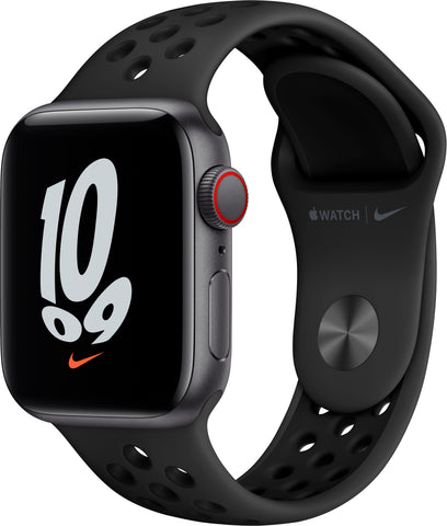 Apple watch pure platinum black online band