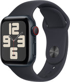Apple Watch SE 2 (2023) 40mm (GPS + CELLULAR) - Midnight Aluminum - Midnight Sport Band - Size:M/S - (MRG63LL/A | MRG63CL/A)