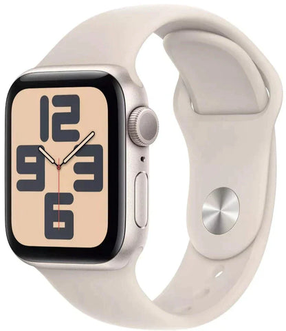 Apple Watch SE 2 (2023) 44mm (GPS) - Starlight Aluminum - Starlight Sport Band- Size:M/L - (MR53LL/A | MRE53CL/A)