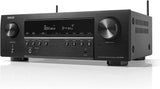 Denon AVR-S760H 7.2 Ch AVR - 75 W/Ch, Advanced 8K Upscaling, Dolby Atmos Height Virtualization, DTS Virtual:X & More, Wireless Streaming, Built-in HEOS, Amazon Alexa Voice Control