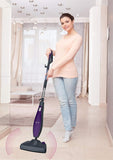 SALAV, Pet Motion Vibrating Steam Mop, Includes Mop Pads, Water Cup, Carpet Glider, STM-403, Dark Gray Midnight