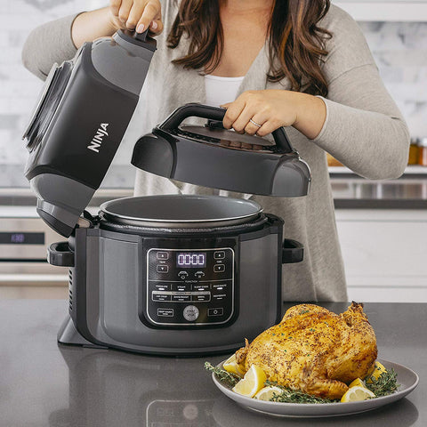 Ninjia Foodi Cooker Pressure Cooker Air Fryer All in One 6.5 qt Blac TVOUTLET.CA